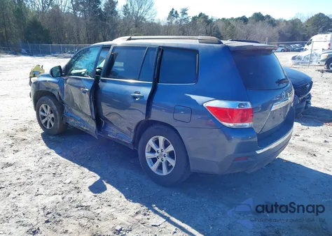 2012 Toyota Highlander Base V6 z USA, uszkodzony, nr VIN 5TDZK3EH3CS062558